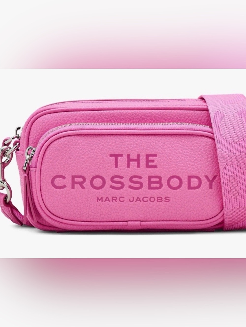 Marc Jacobs Pink The Crossbody Small Leather Key & Card Holder